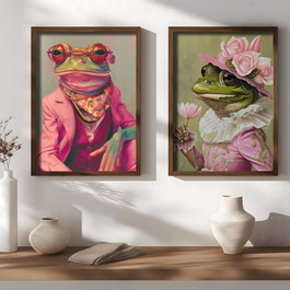 Wallity AI199 Pintura Decorativa Enmarcada Multicolor (2 Piezas)